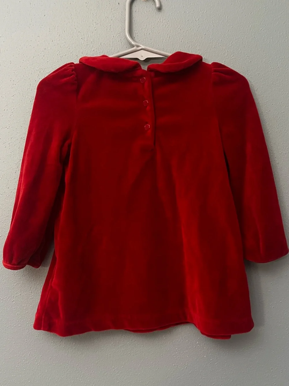 Ralph Lauren Velvet Peter Pan Collar Top